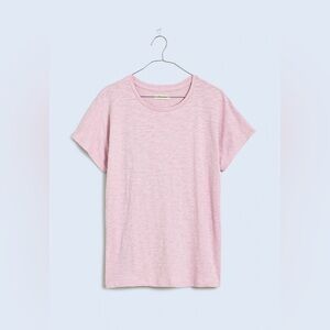 Madewell Dolman-Sleeve Crewneck Tee in Slub-Lilac-Size XXS